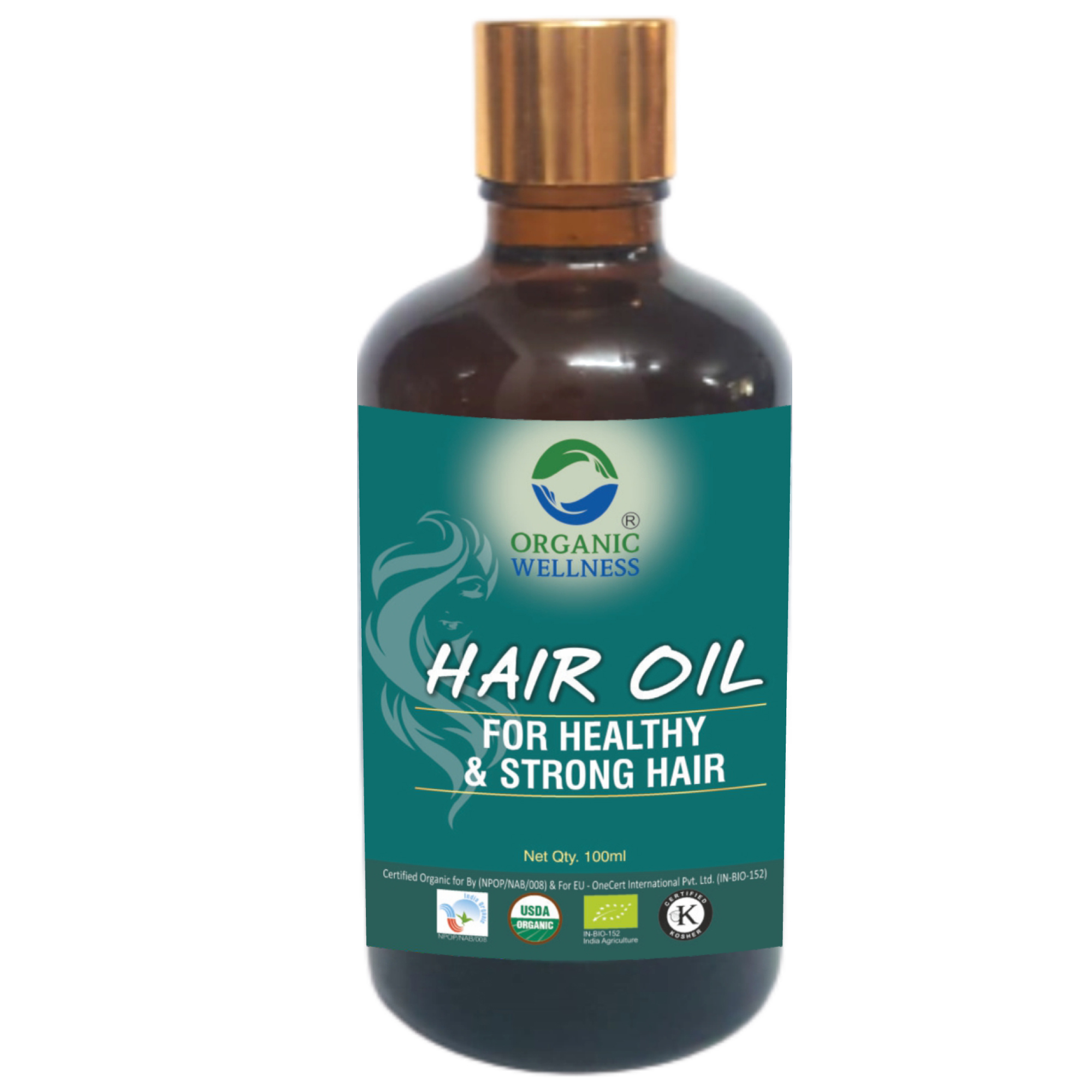 Organic Wellness Hair Oil 100 Ml Bottle | For Healthy & Strong Hair