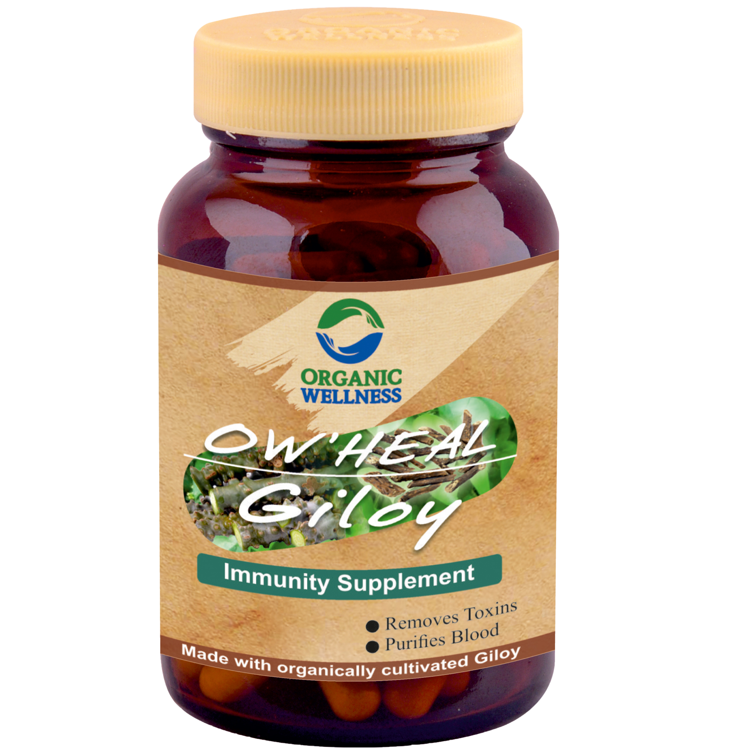 Organic Wellness Giloy 90 Capsules Bottle