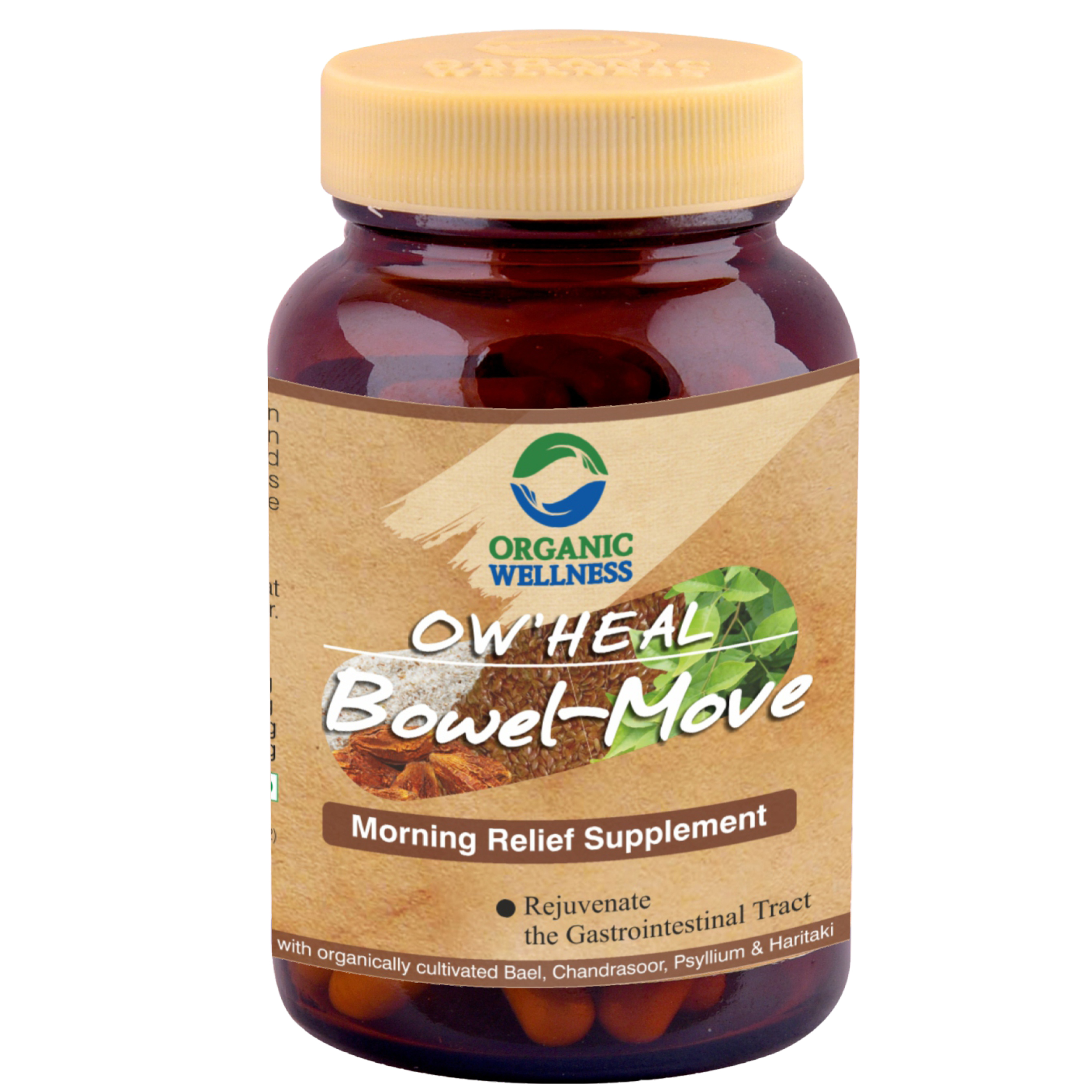 Organic Wellness Bowel Move 90 Capsules Bottle