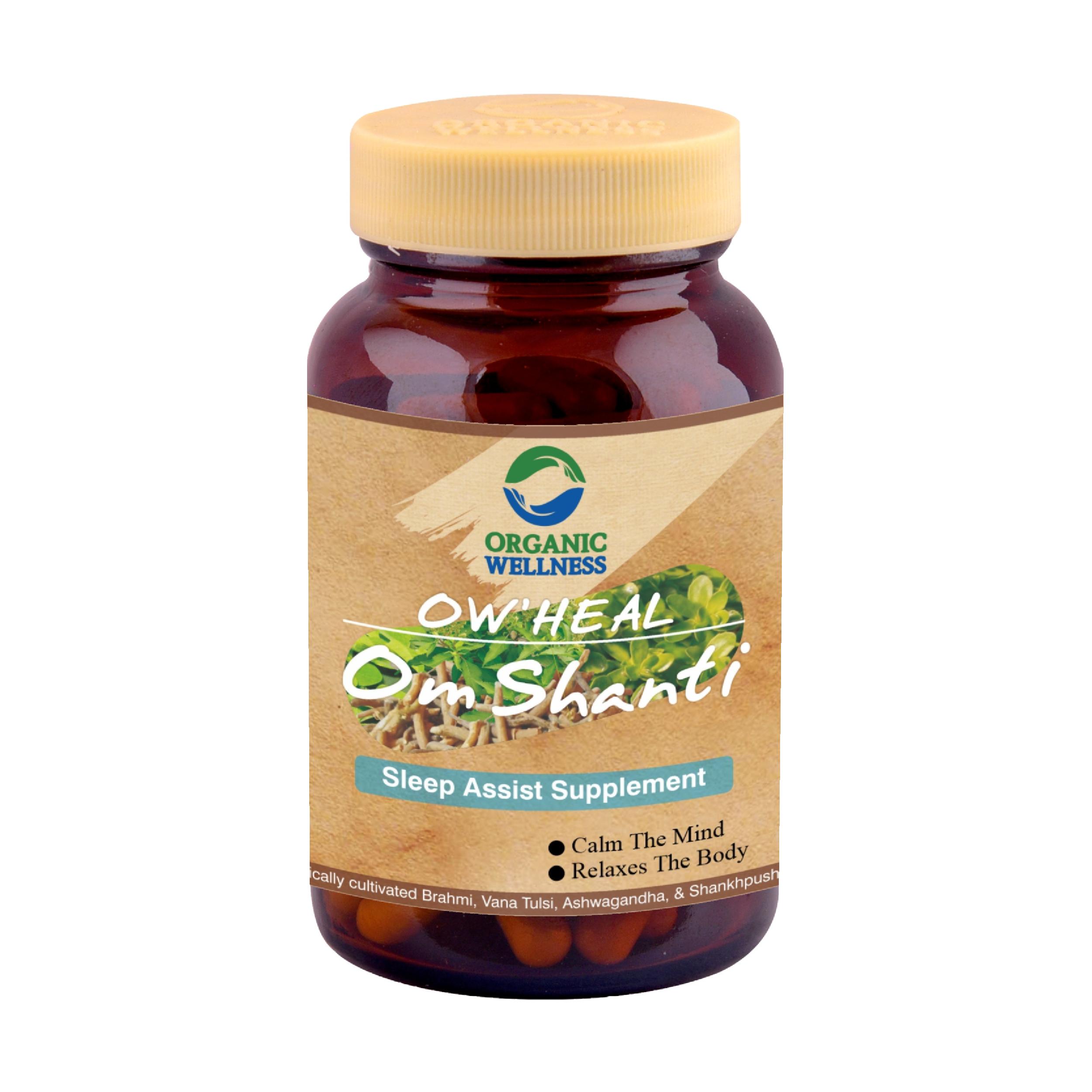 Organic Wellness OM Shanti 90 Capsules Bottle