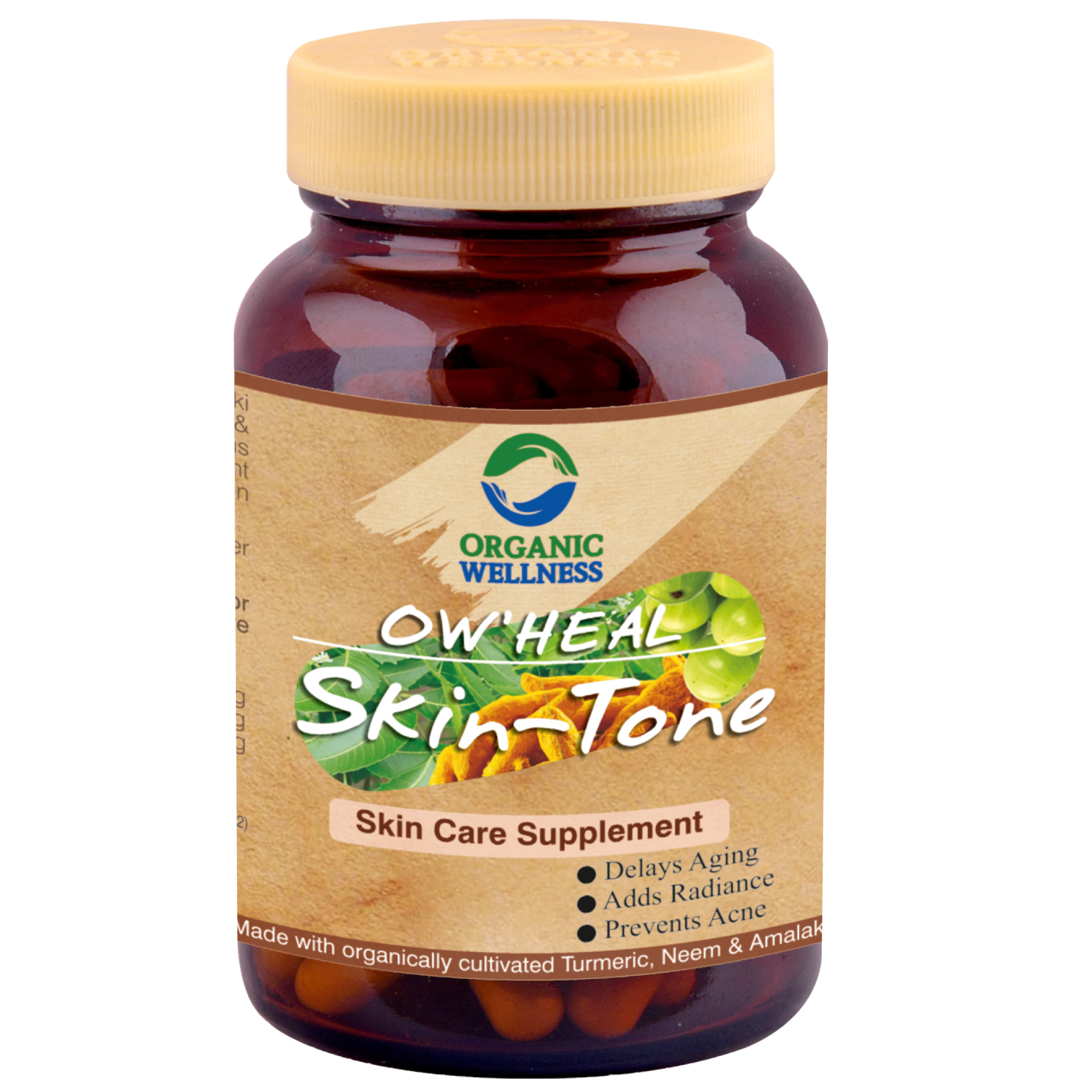 Organic Wellness Skin Tone 90 Capsules Bottle