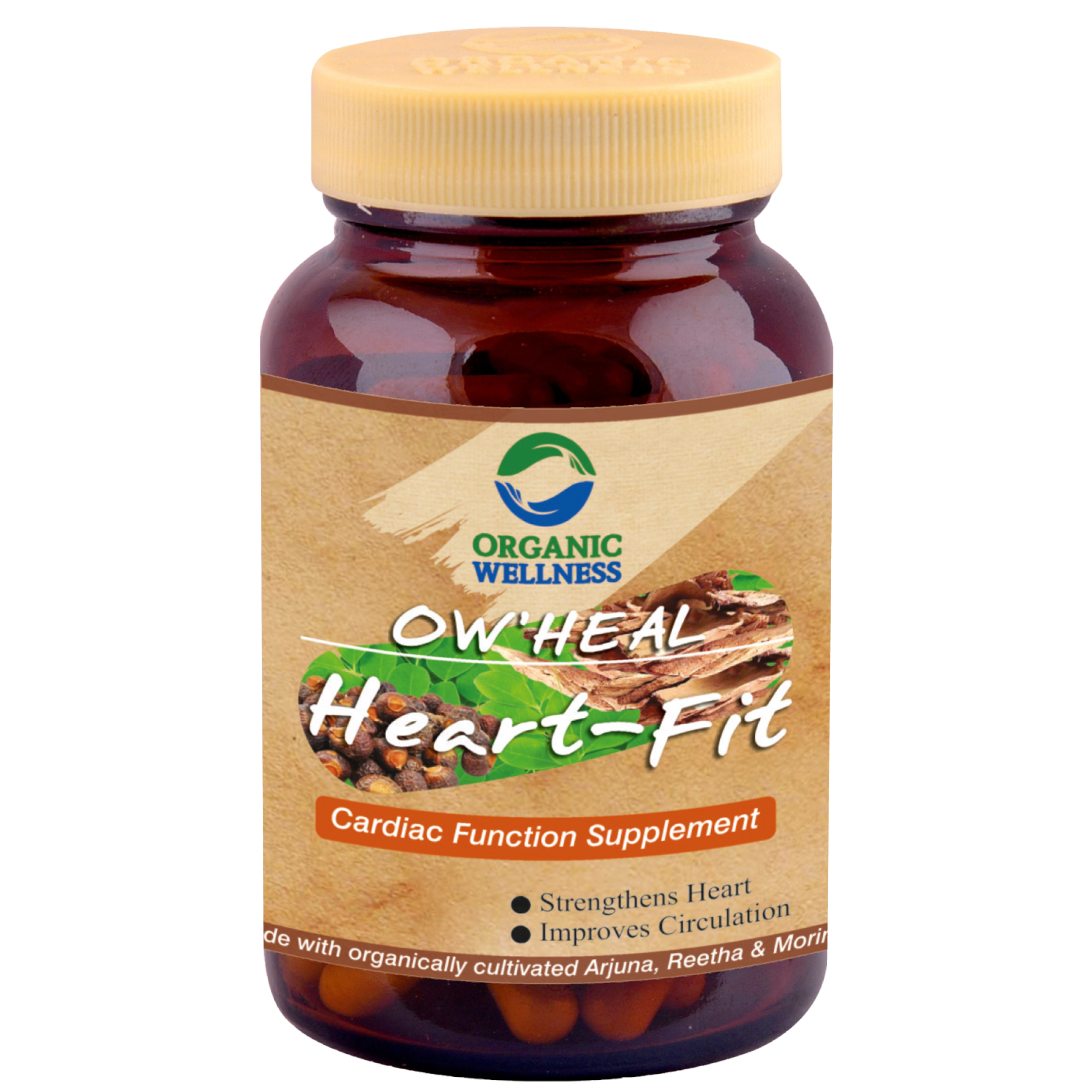 Organic Wellness Heart Fit 90 Capsules Bottle