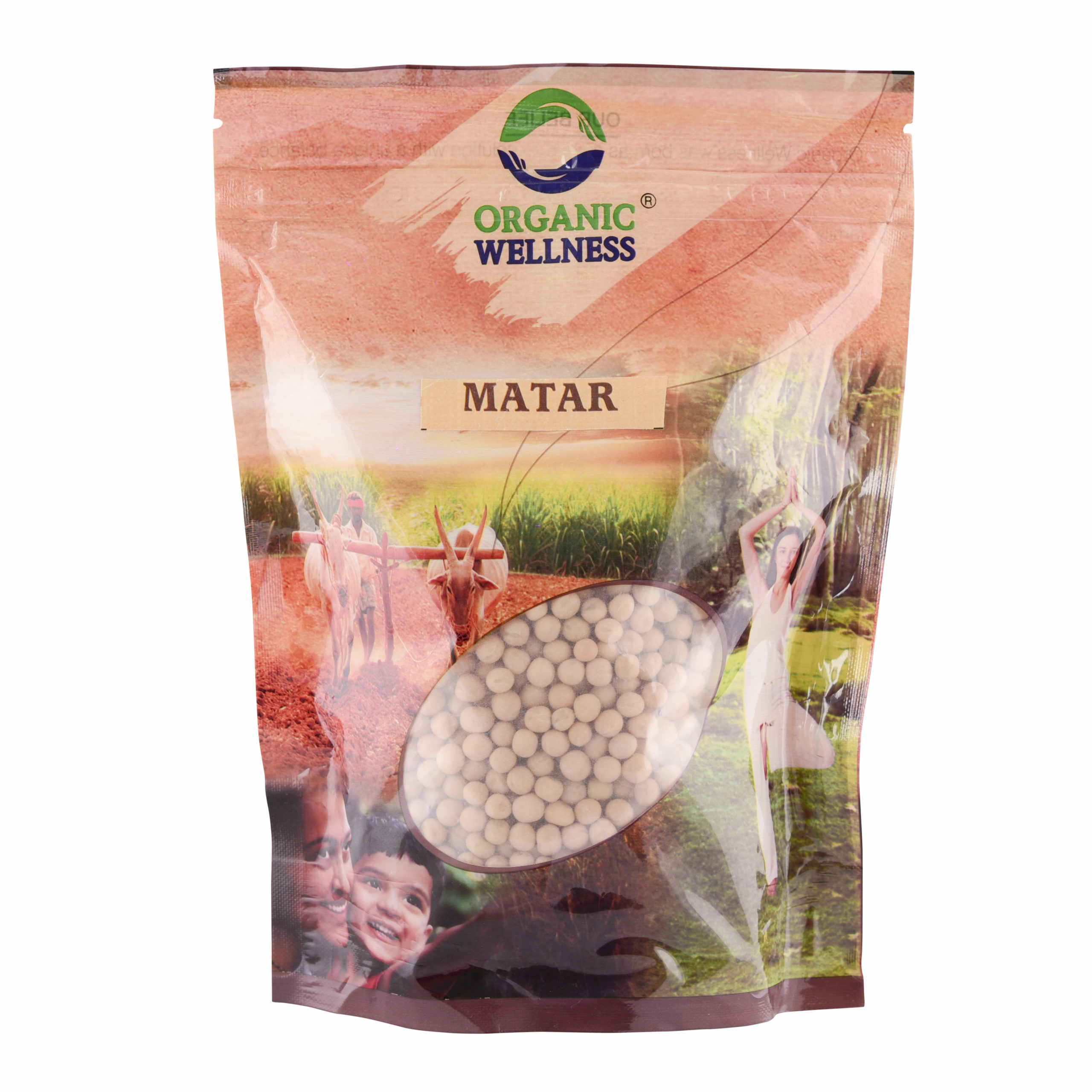 Organic Wellness White Matar Whole, 450 grams