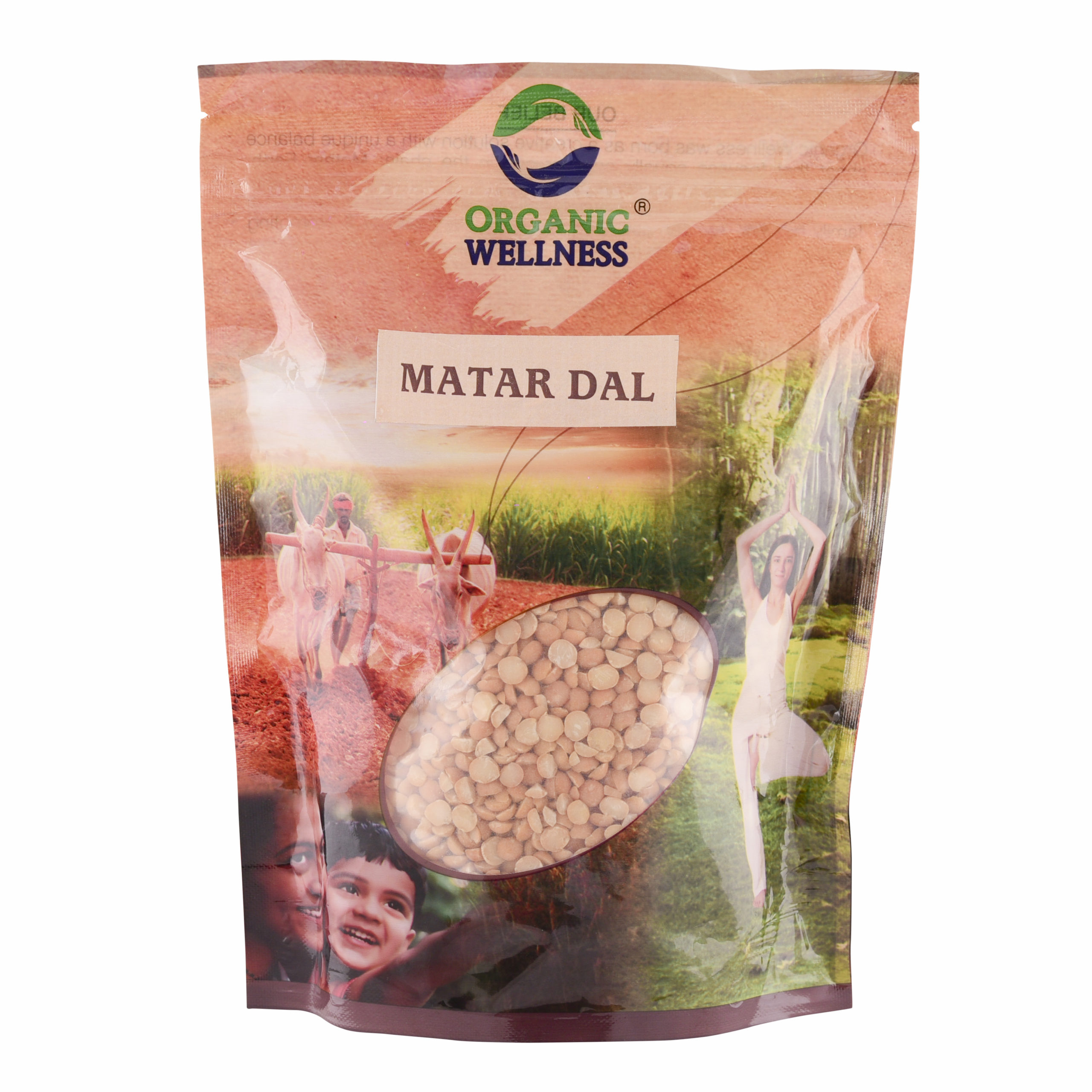Organic Wellness White Matar Split Dal, 450 grams