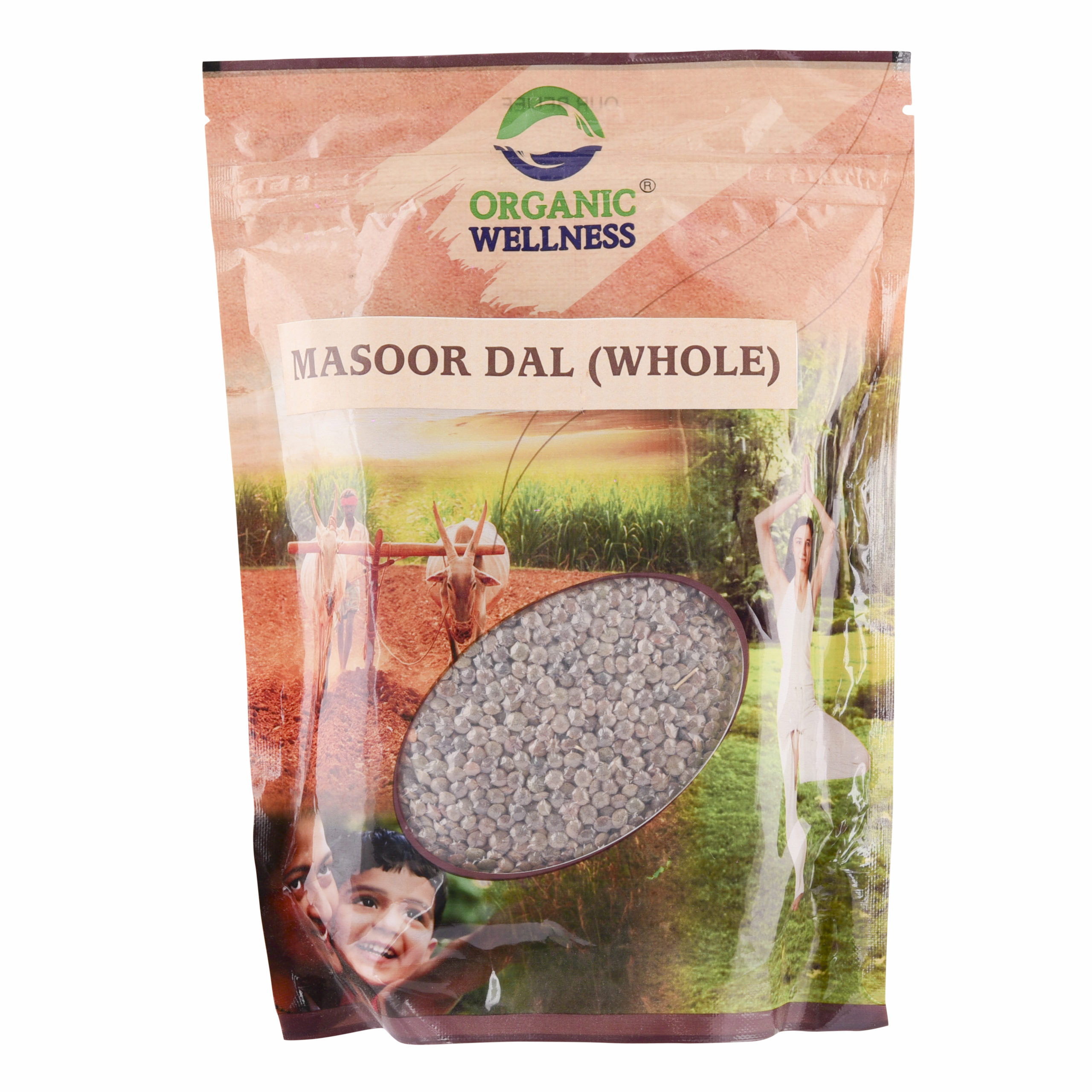 Organic Wellness Masoor Dal Whole, 500 grams