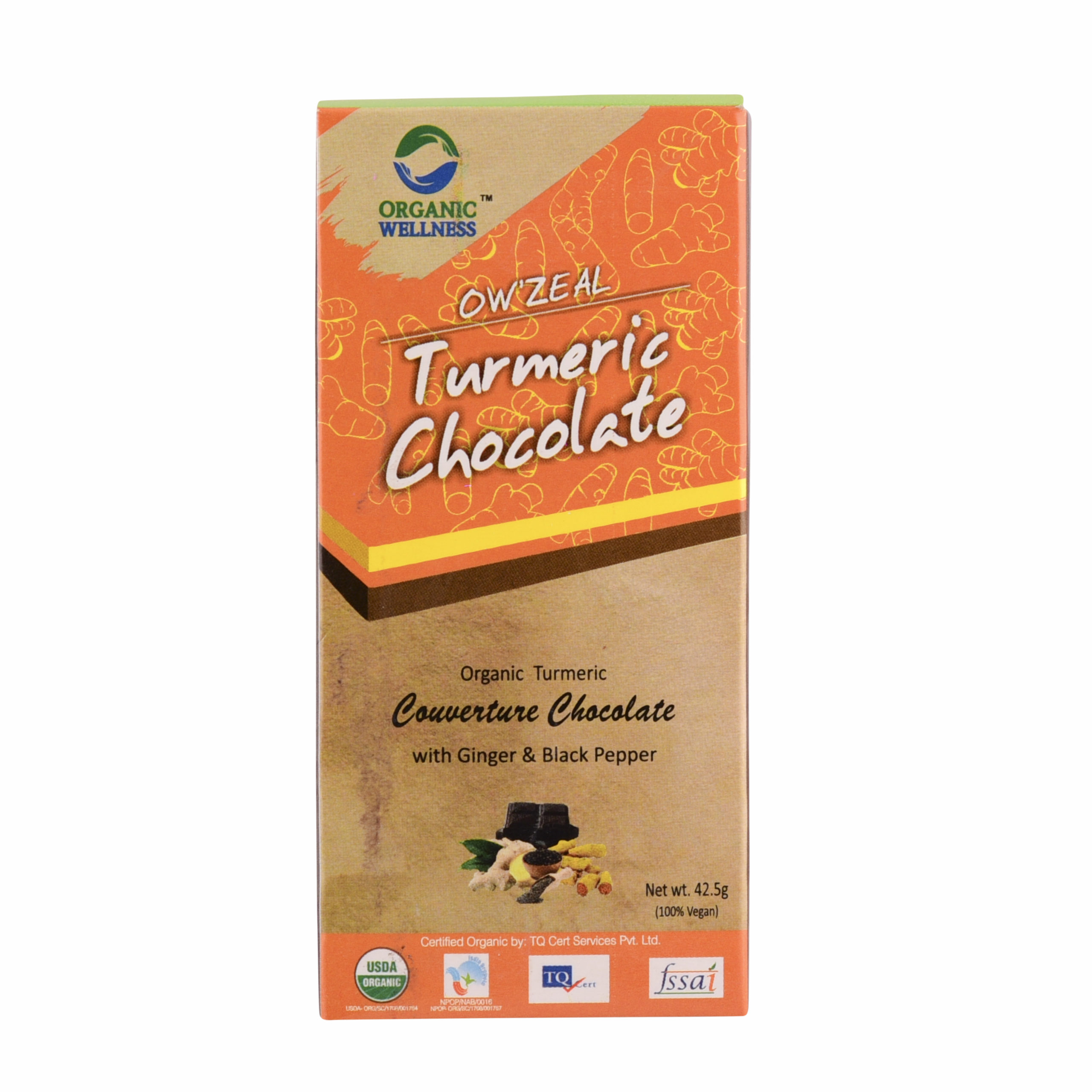 Organic Wellness Turmeric Chocolate