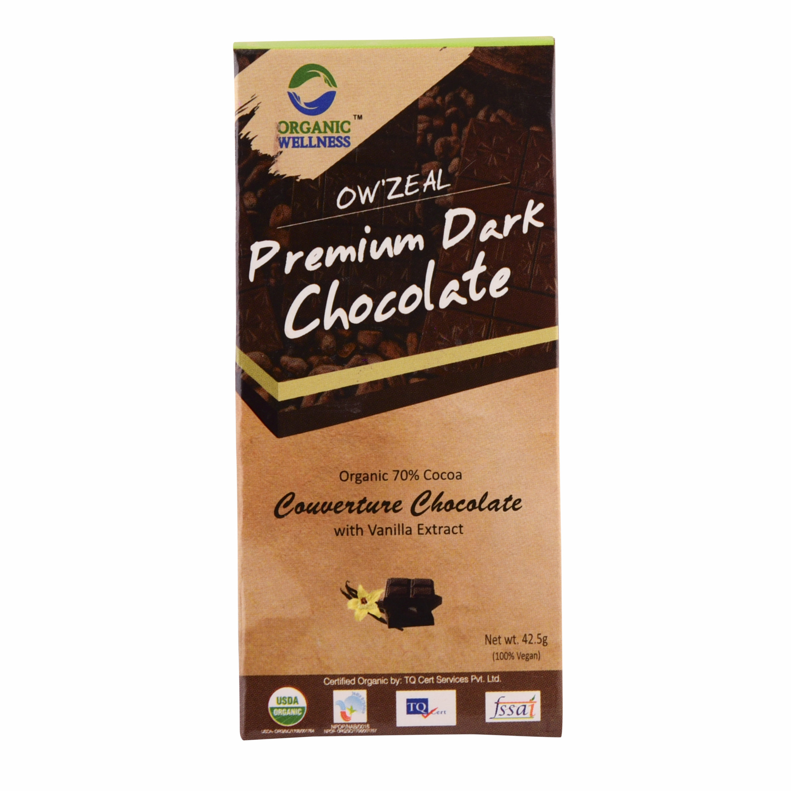 Organic Wellness Premium Dark Chocolate
