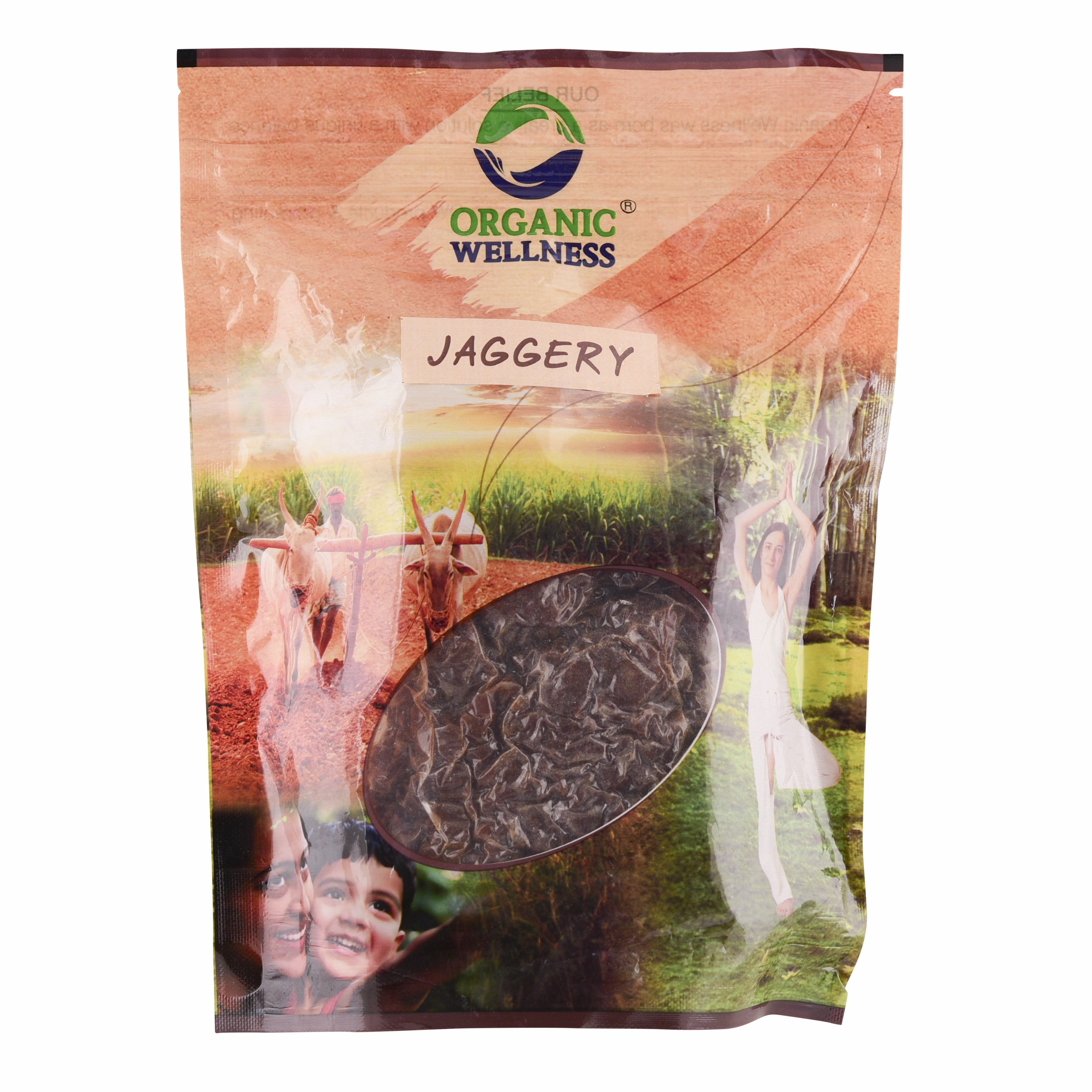Organic Wellness Jaggery, 450 grams