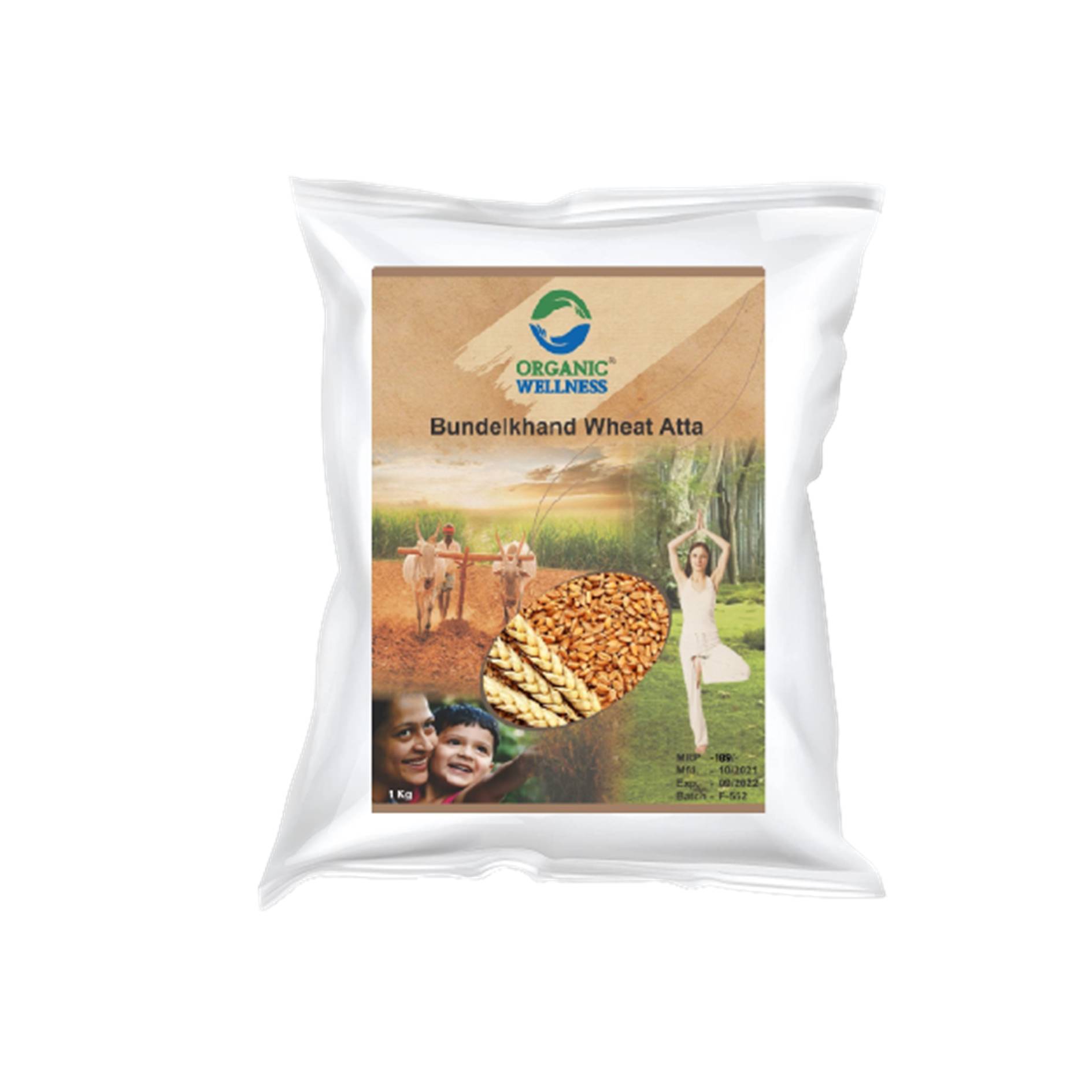 Organic Wellness Bundelkhand Wheat Atta, 1 KG