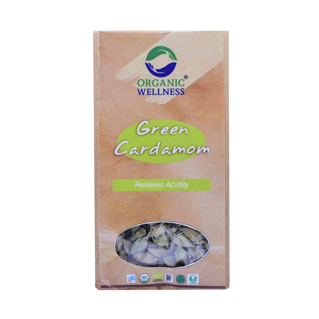 Organic Wellness Green Cardamom 50 Grams