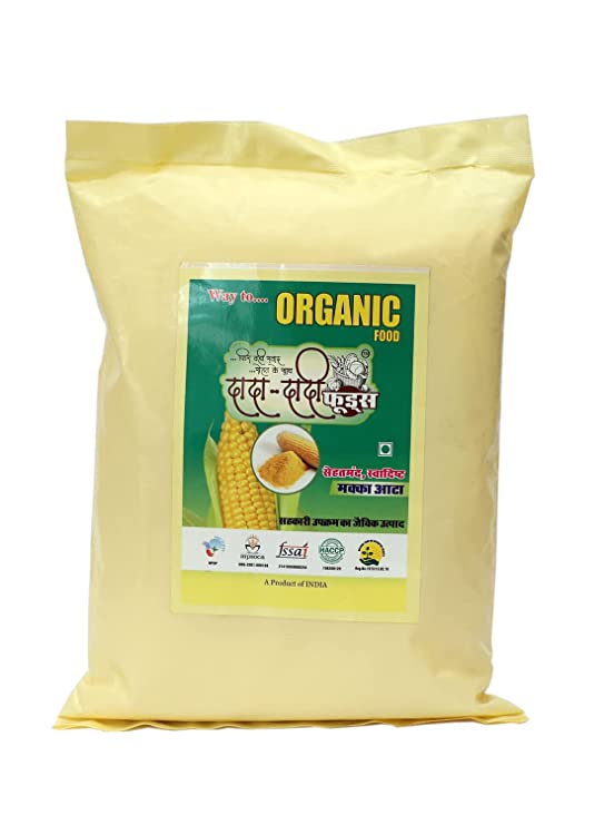 Dada Dadi foods Desi Makka Aata Organic Maize Flour/ Makka Atta/ Corn