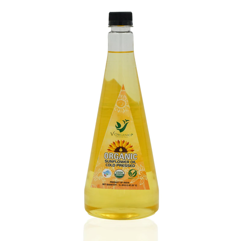 Organic Cold Pressed Sunflower Seed Oil - 1 Ltr.