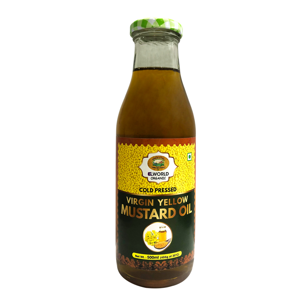 ELworld Agro & Organic Foods Cold Pressed Virgin Yellow Mustard Oil