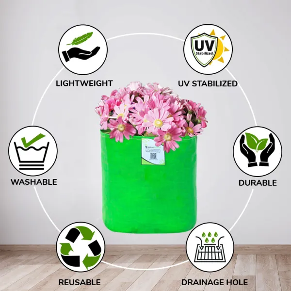 HDPE 9X9 Grow Bag for Home and Terrace Gardening Best Suitable for Flowers, and Vegetable Plants