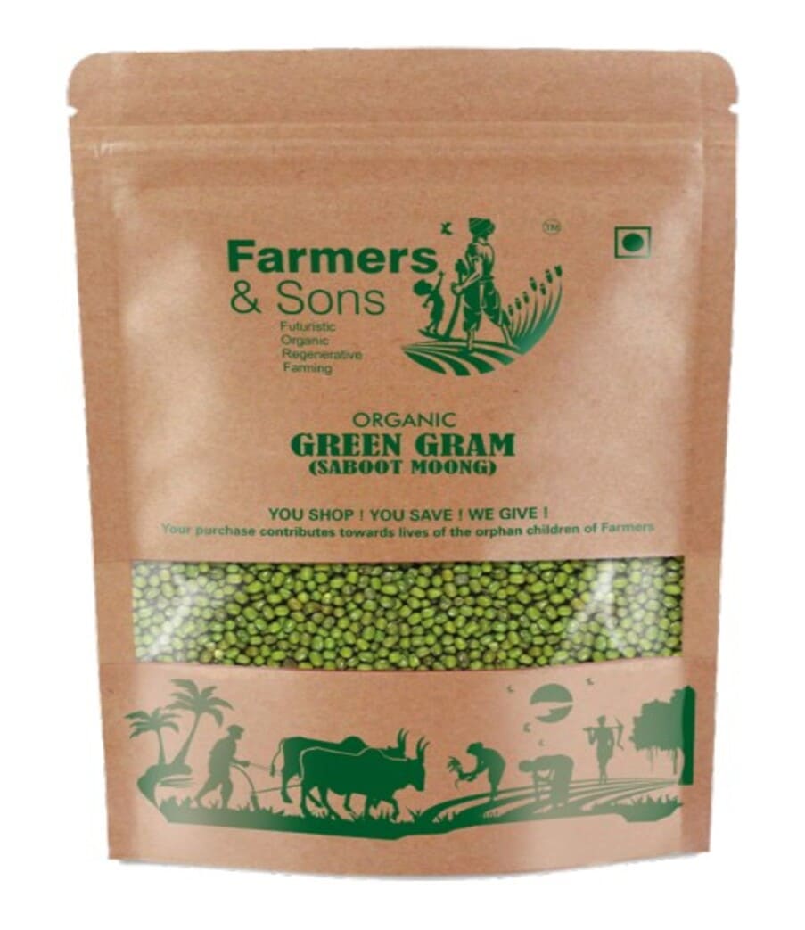 Organic Green Gram Whole (Saboot Moong)