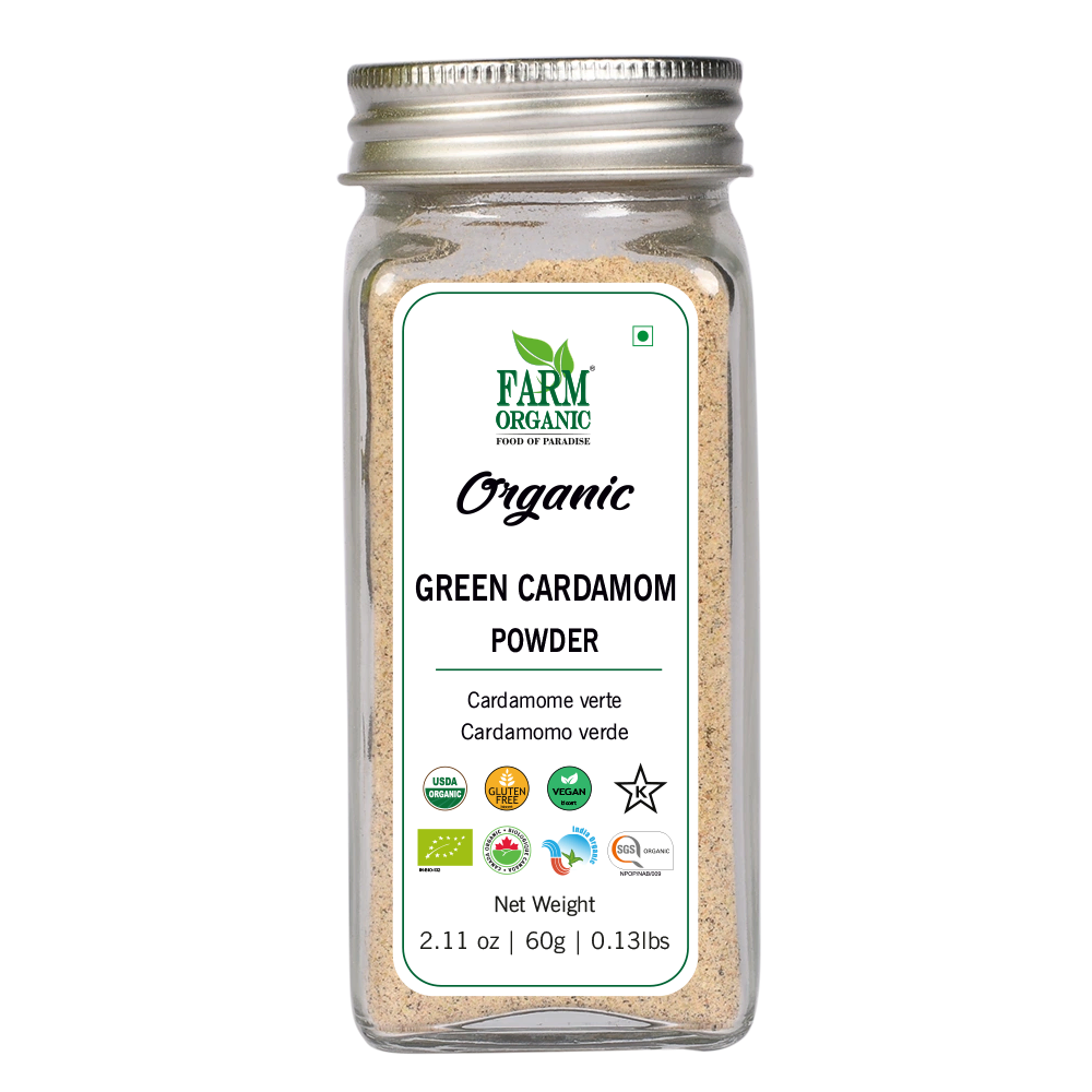Organic Green Cardamom / Hari Elaichi Powder – Certified Organic