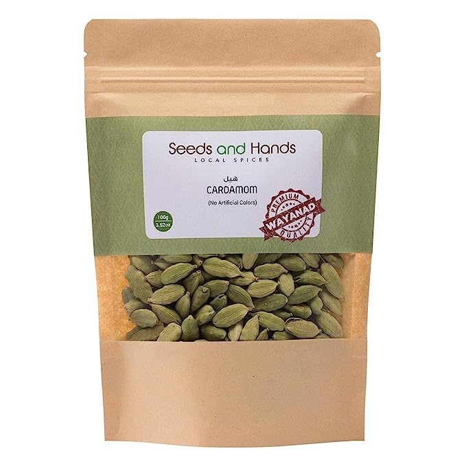 Green Cardamom/Elaichi Whole [No Artificial Colors]