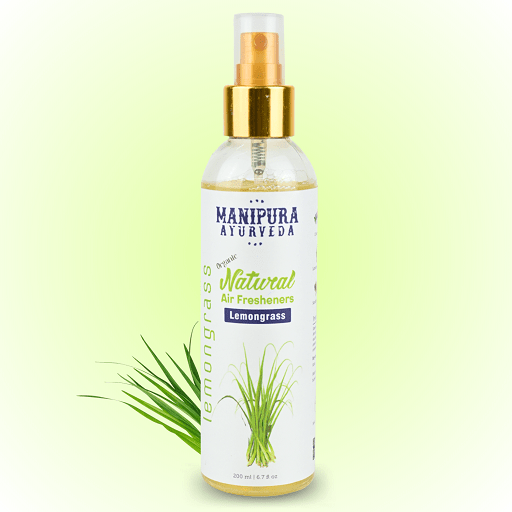 Pure Organic Lemongrass Air Freshener Spray for Home & Office, Skin & Pet Friendly
