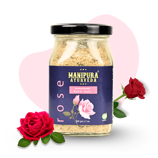 Pure Organic Rose Bath Salt for relaxing Body and Foot Spa made with Epsom salt and Essential Oil