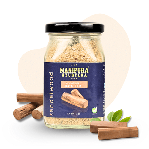 Pure Organic Sandalwood Bath Salt for relaxing Body and Foot Spa made with Epsom salt and Essential Oil