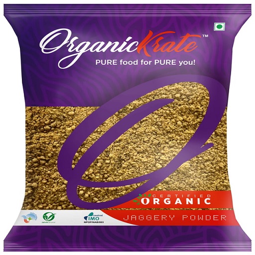 OrganicKrate Jaggery Powder (GUD)- Organic - 1 Kg