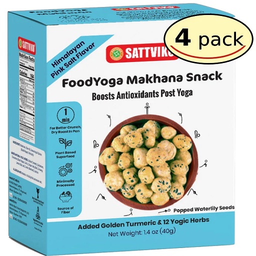 Foodyoga Makhana Snack with Antioxidants (Himalayan Pink Salt Flavor)