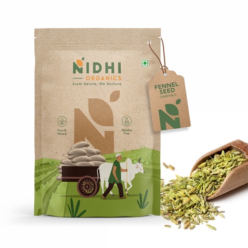 Organic Fennel Seeds (Saunf/Variyali)