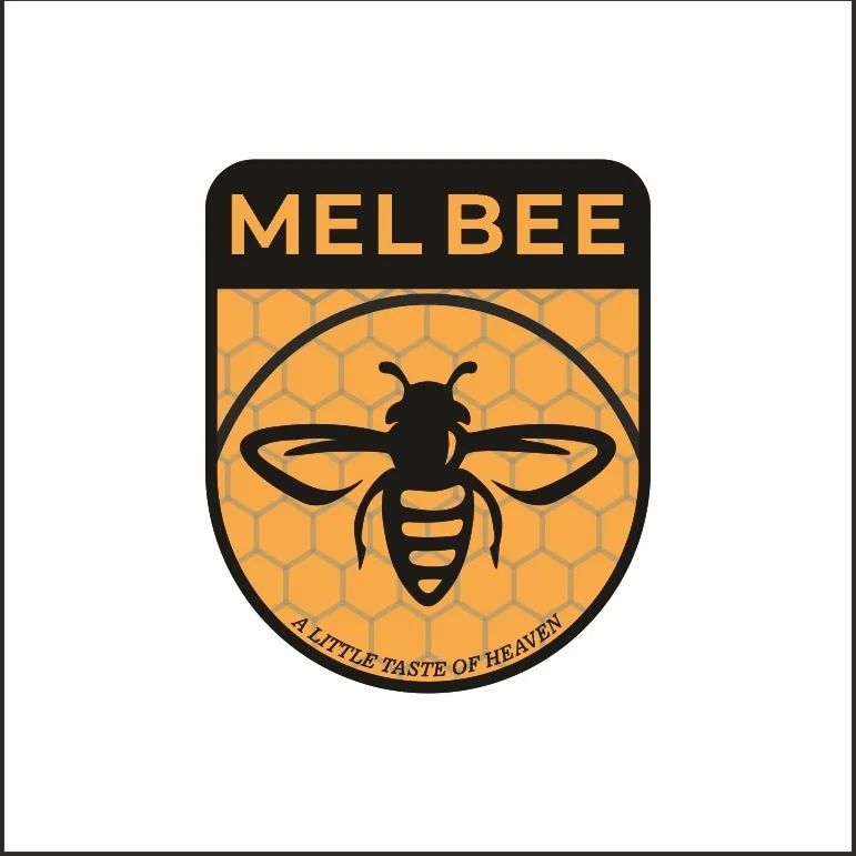 Mel bee honey logo