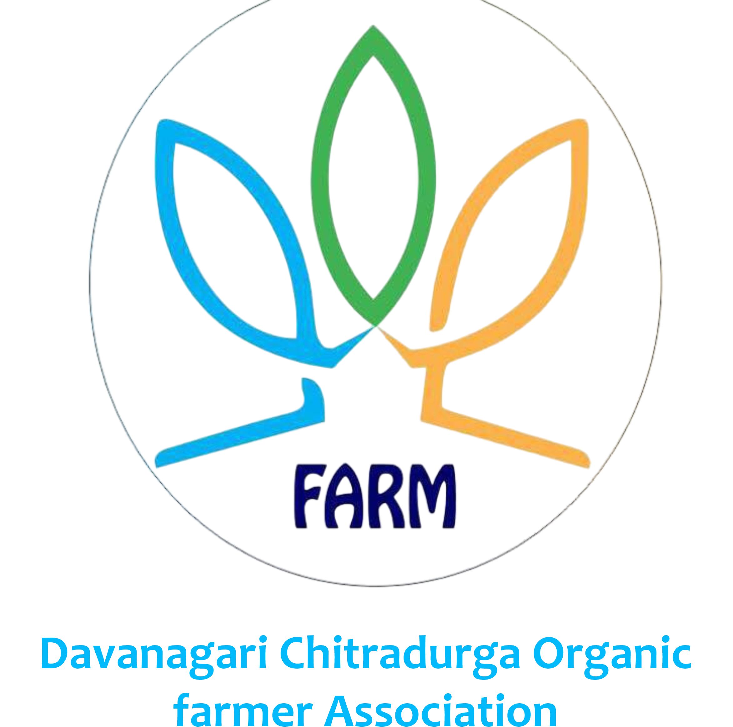 Davanagari Chitradurga Organic farmer Association logo